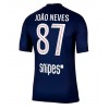 Paris Saint-Germain Joao Neves #87 Hemmatröja 2025-26 Korta ärmar Paris Saint-Germain Joao Neves #87 Hemmatröja 2025-26 Korta ärmar